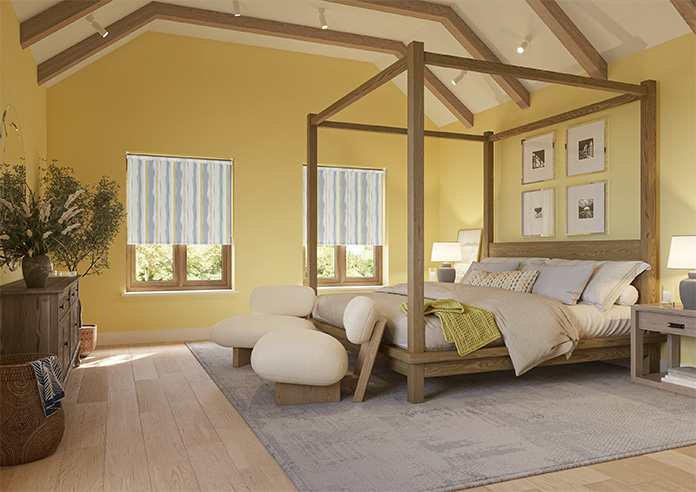 Waterfall Stripe, Ochre - Twist&Fit Roller Blind - Image 7